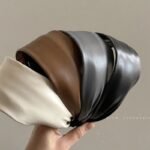 Vintage Leather Wide Headband