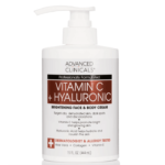 Advanced Clinicals Vitamin C + Hyaluronic Brightening Cream 15fl /444ml
