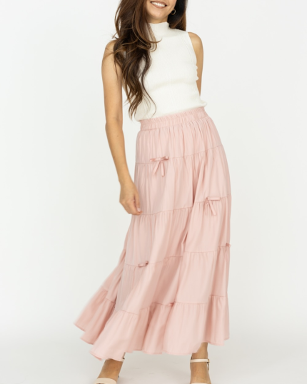 Tiered Flow Maxi Skirt