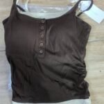 Sports Vest with Built-in Bra & Chest Pad