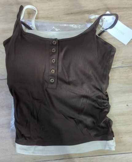 Sports Vest with Built-in Bra & Chest Pad
