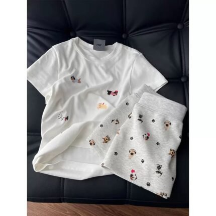 Dachshund Print Pyjama Set