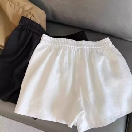 Cotton Linen Drawstring Shorts