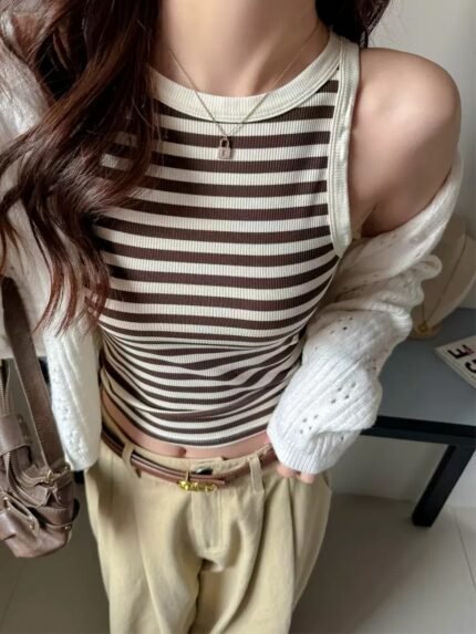 Vintage Striped Spring Tank Top
