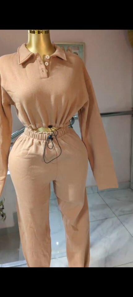 Prettylittlething Nude Toggle Tracksuit