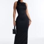 Fitted maxi dress