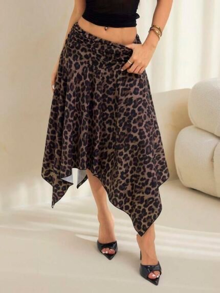 Wild Flow Asymmetric Skirt