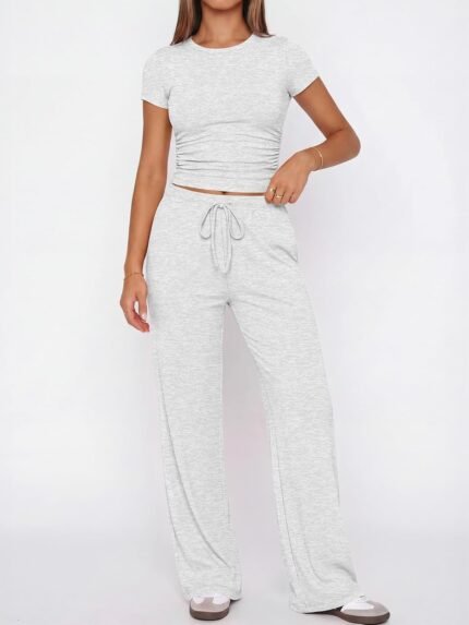 Everyday Wide-Leg Sweatpants set