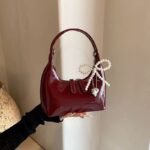 Glossy Curve Shoulder Bag