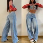 Relaxed vintage-wash denim jean
