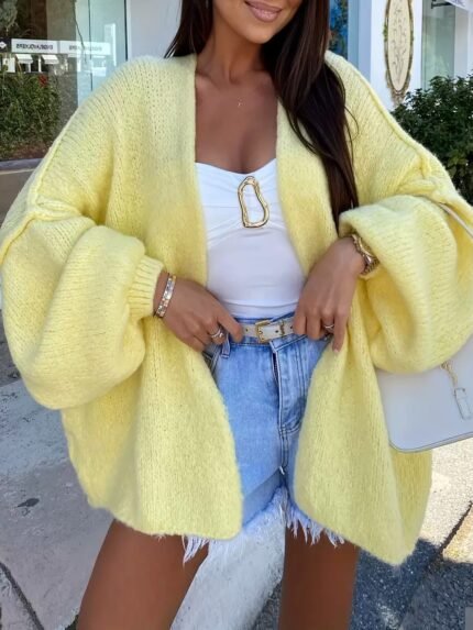 Oversized Fluffy Cardigan