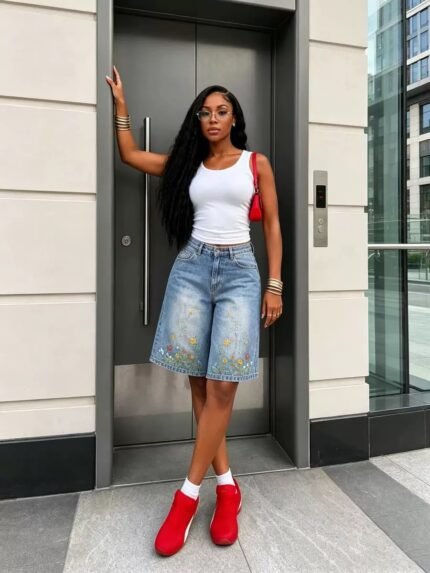 City Denim Bermuda Shorts