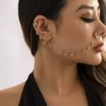 Gold Tassel Face Chain