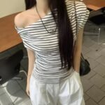 Striped Off-Shoulder Top