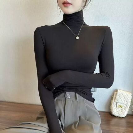 Essential Modal Turtleneck Top