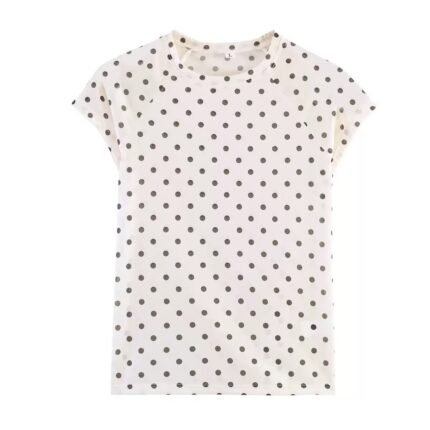 Polka Dot Fitted T-Shirt