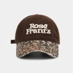 Leopard/Rosé Cap