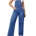 The Blue Haven Wide-Leg Denim Dungarees