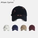Dottie Dachshund Embroidered Cap – Black