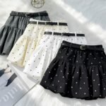 Noelle Dotted Flare Mini Skirt