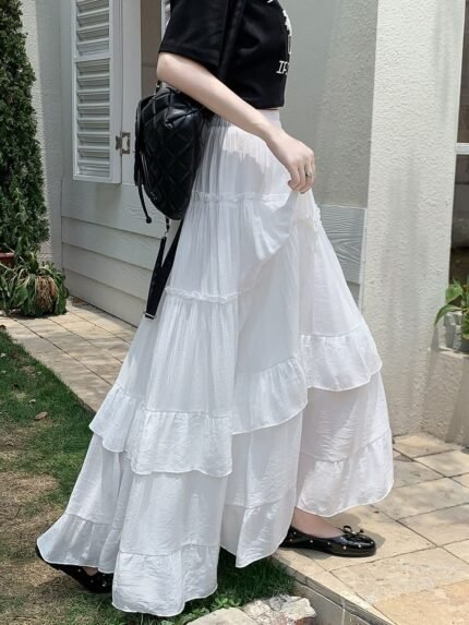 Fiora Tiered Ruffle Maxi Skirt