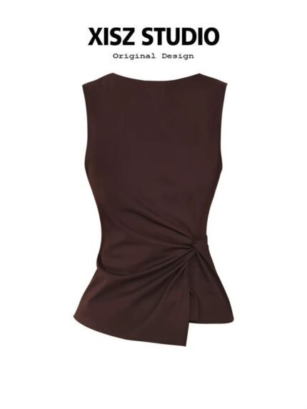 The Kaia Twist Sculpt Sleeveless Top
