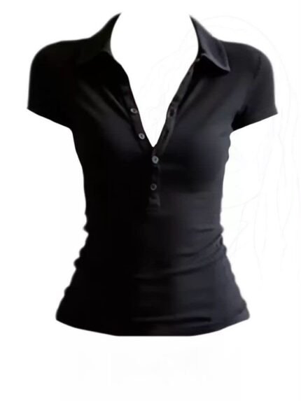 The Veyra Sculpt Collared Top
