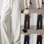 The Milano Pinstripe Wide-Leg Pants