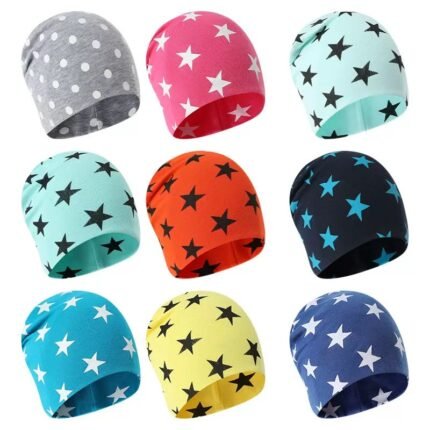 Starburst Printed Beanie – Unisex Star Pattern Hat