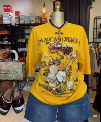 Golden Era Graphic Tee – Yellow